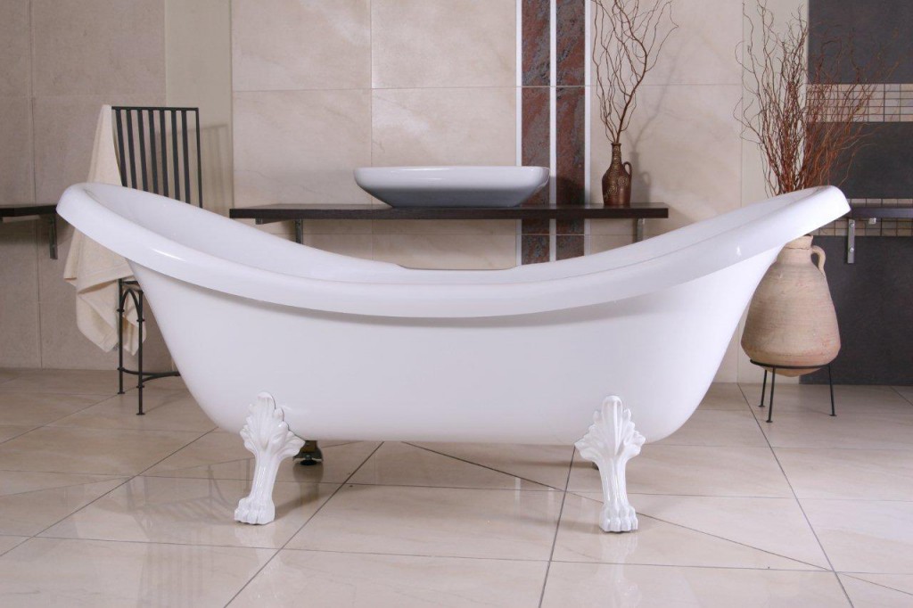 Casa Padrino Luxus Badewanne freistehend weiß
